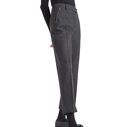 Prada Gray Virgin Wool Pants