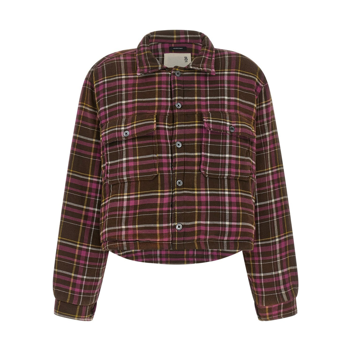 R13 Brown Cotton Shell Jacket
