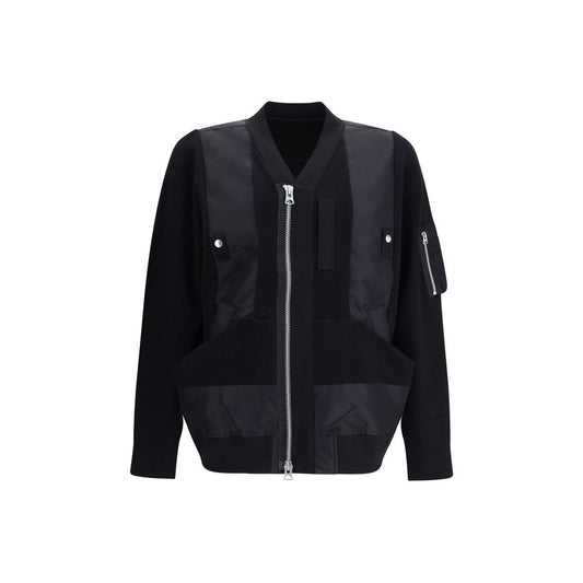 Sacai Black Cotton Bomber Sacai