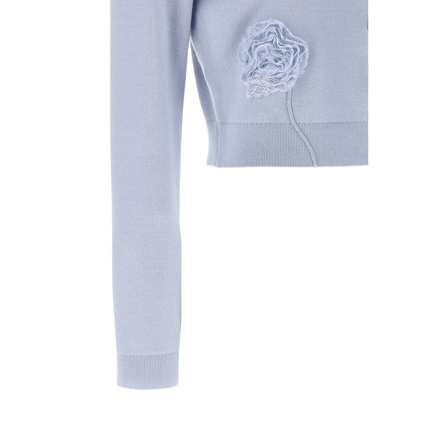 Self-Portrait Blue Polyester Cardigan
