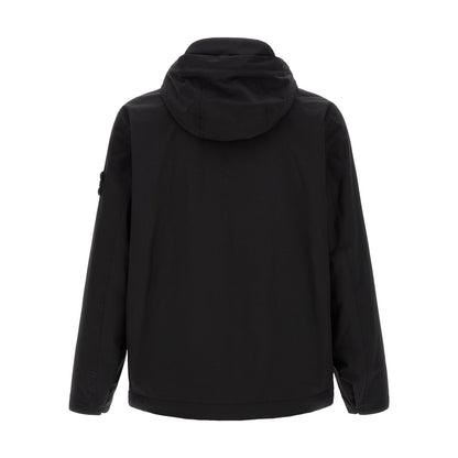 Stone Island Black Polyester Shell Jacket