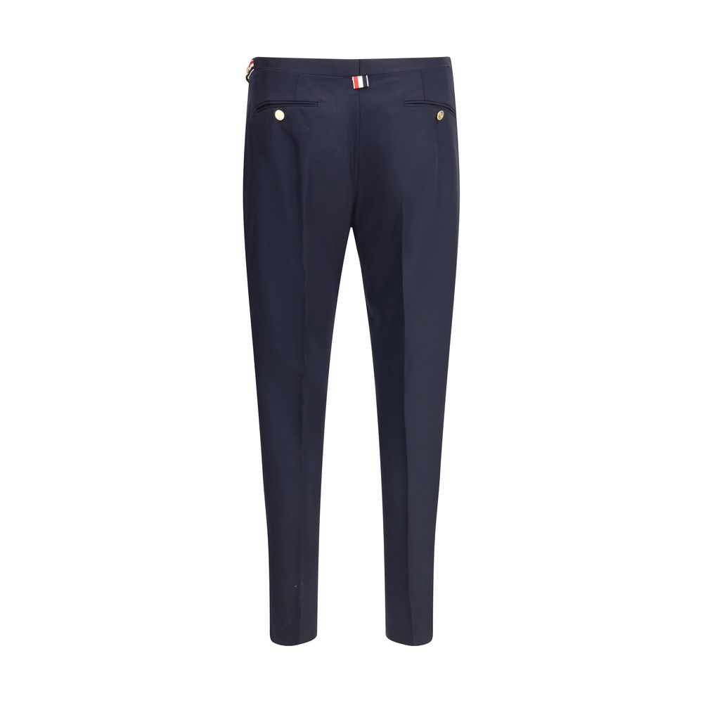 Thom Browne Blue Wool Casual Pants