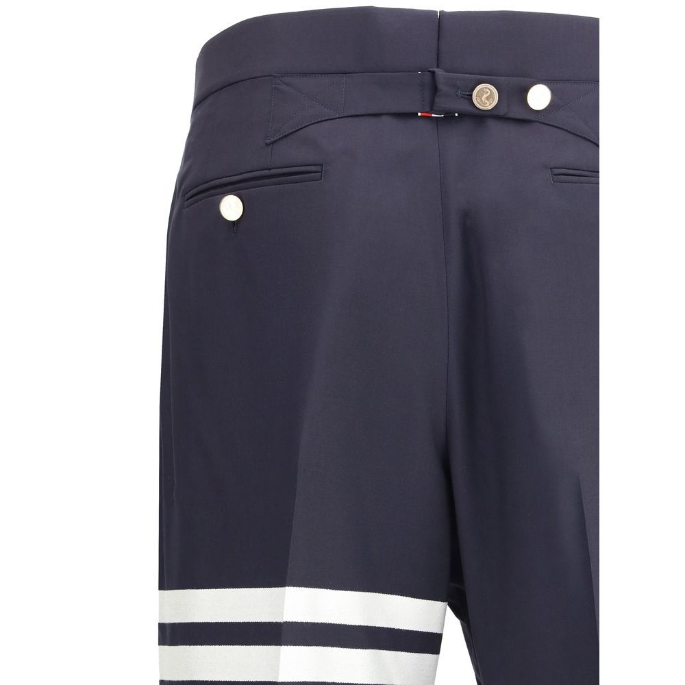 Thom Browne Blue Wool Dress Pants