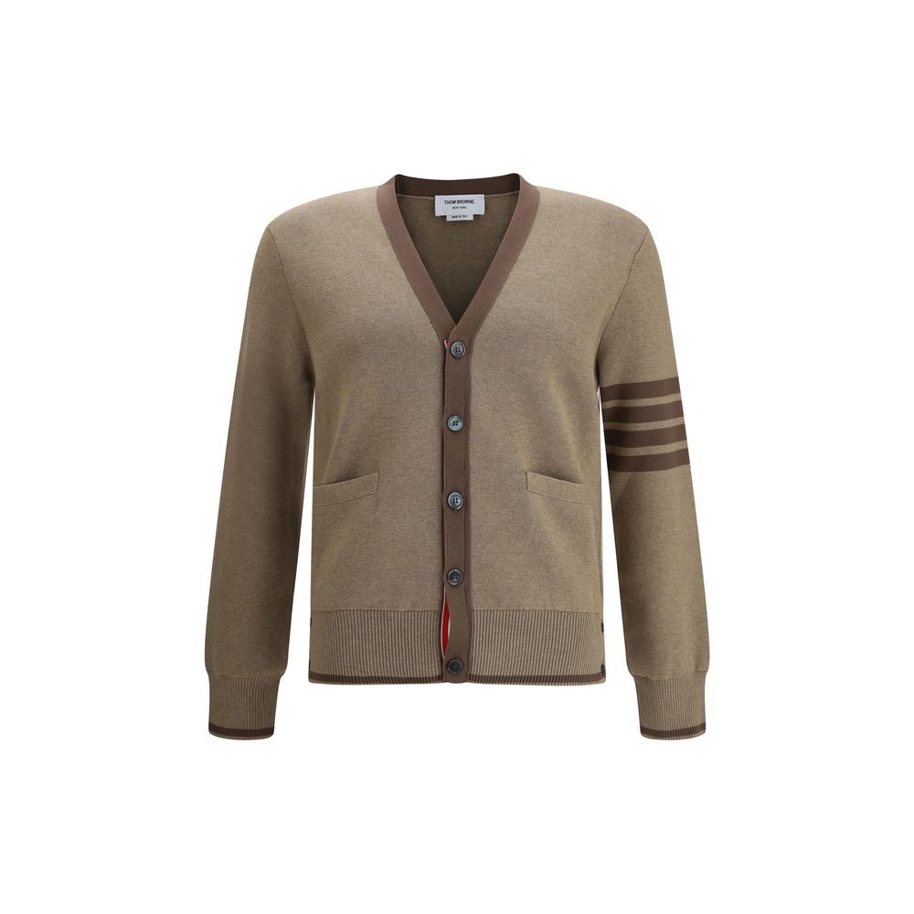 Thom Browne Brown Cotton Cardigan Thom Browne