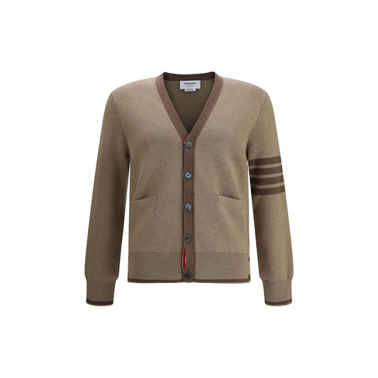 Thom Browne Brown Cotton Cardigan Thom Browne