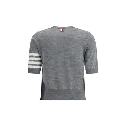 Thom Browne Gray Fleece Wool T-Shirt
