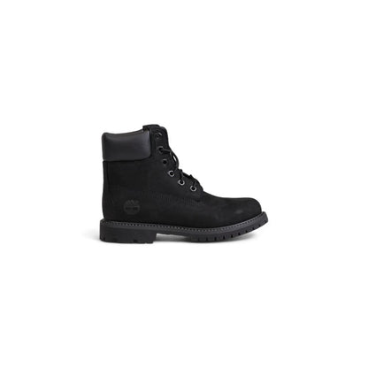 Timberland Black Recycled Leather Lace-Up Boots
