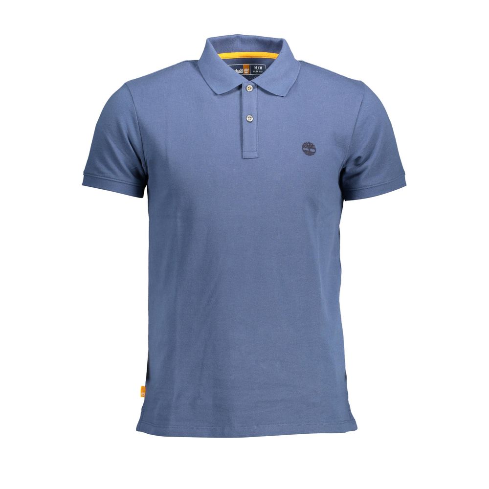 Timberland Blue Cotton Men Polo Shirt