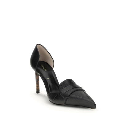 Tom Ford Black Leather High Heel Pumps