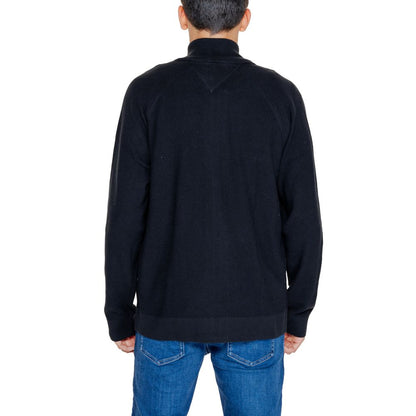 Tommy Hilfiger Jeans Black Cotton Cardigan Tommy Hilfiger Jeans