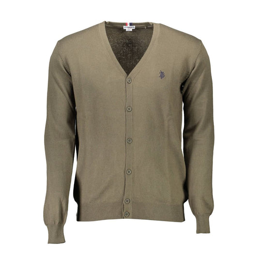 U.S. POLO ASSN. Verde Cotton Men Cardigan U.S. POLO ASSN.