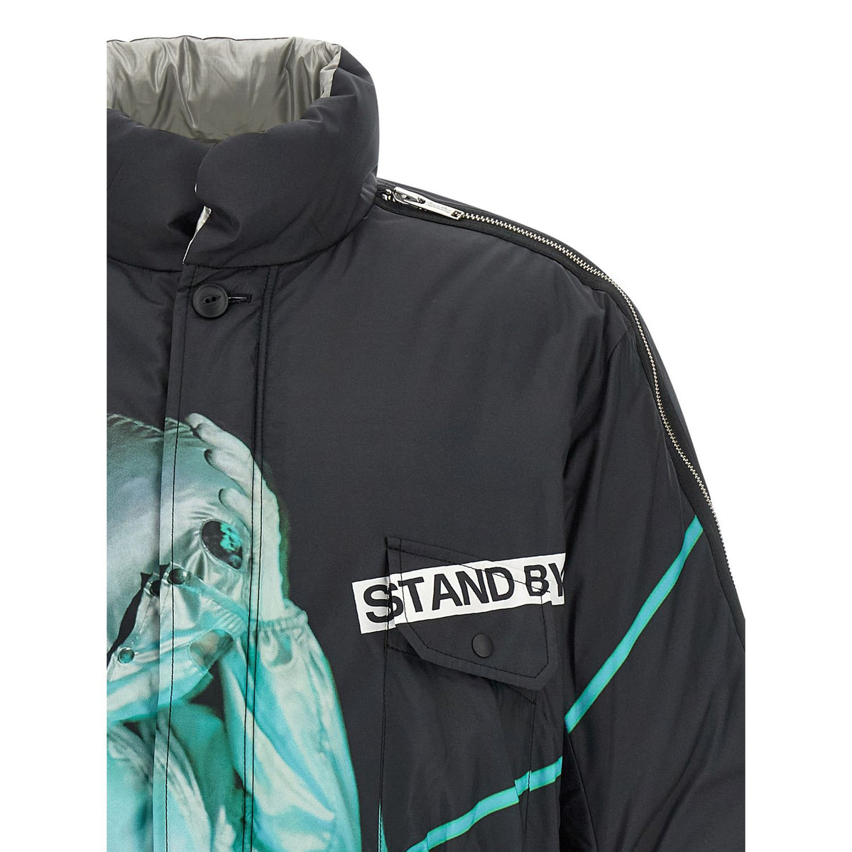Undercover Black Polyester Shell Jacket