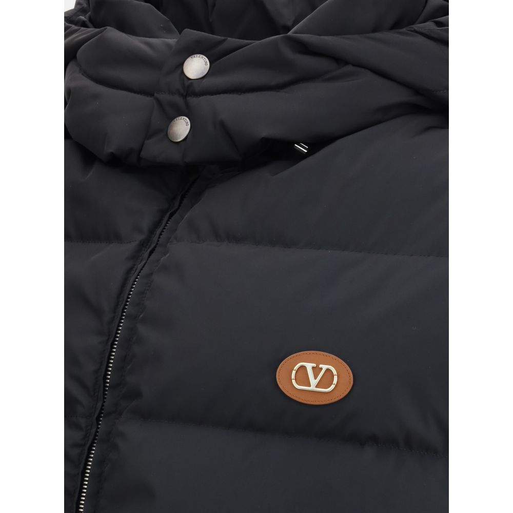 Valentino Black Goose Down Sleveless Jacket