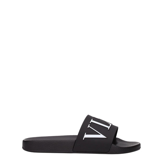Valentino Garavani Black Cotton Slippers Valentino Garavani