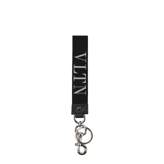 Valentino Garavani Black Fabric Keychain Valentino Garavani