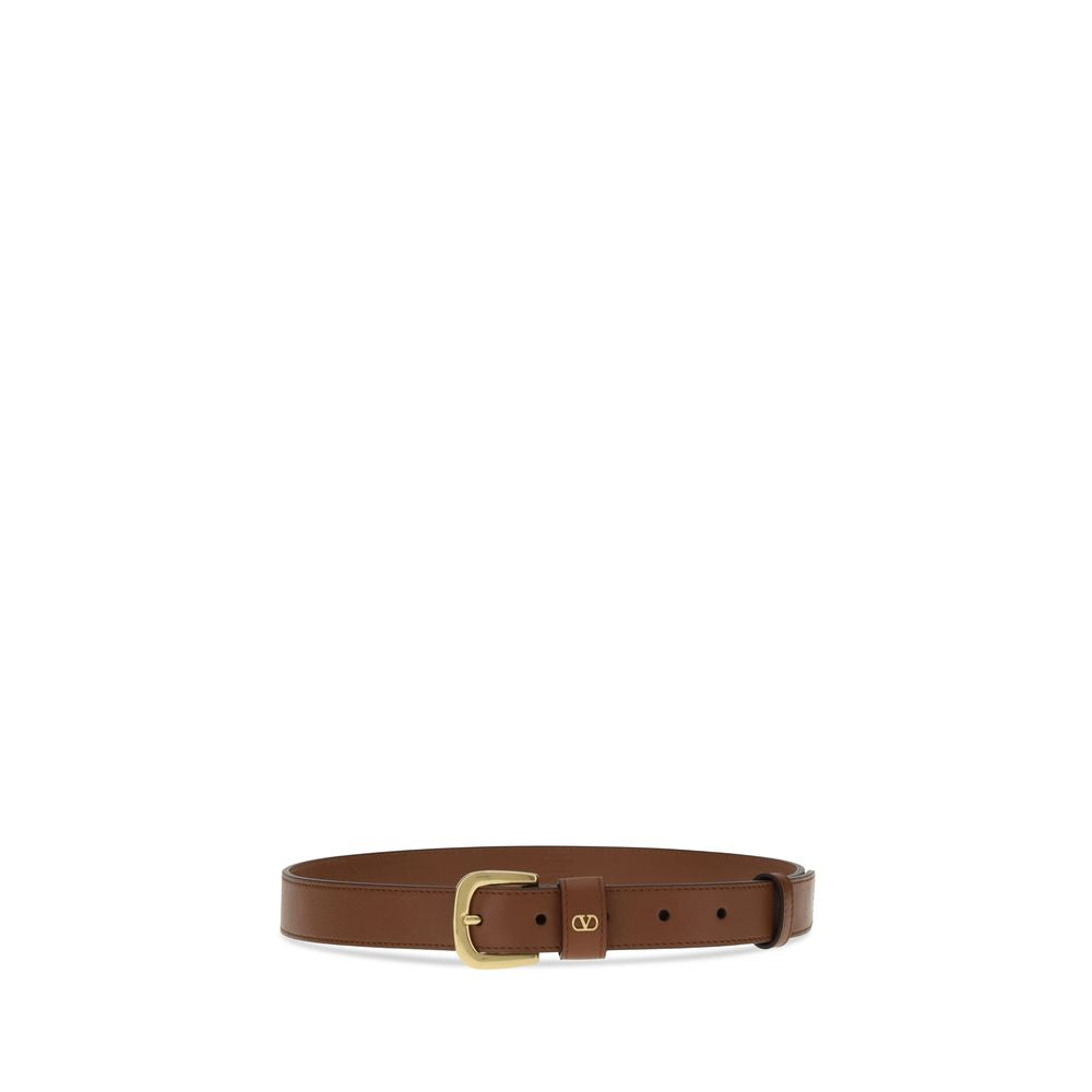 Valentino Garavani Brown Leather Regular Belt