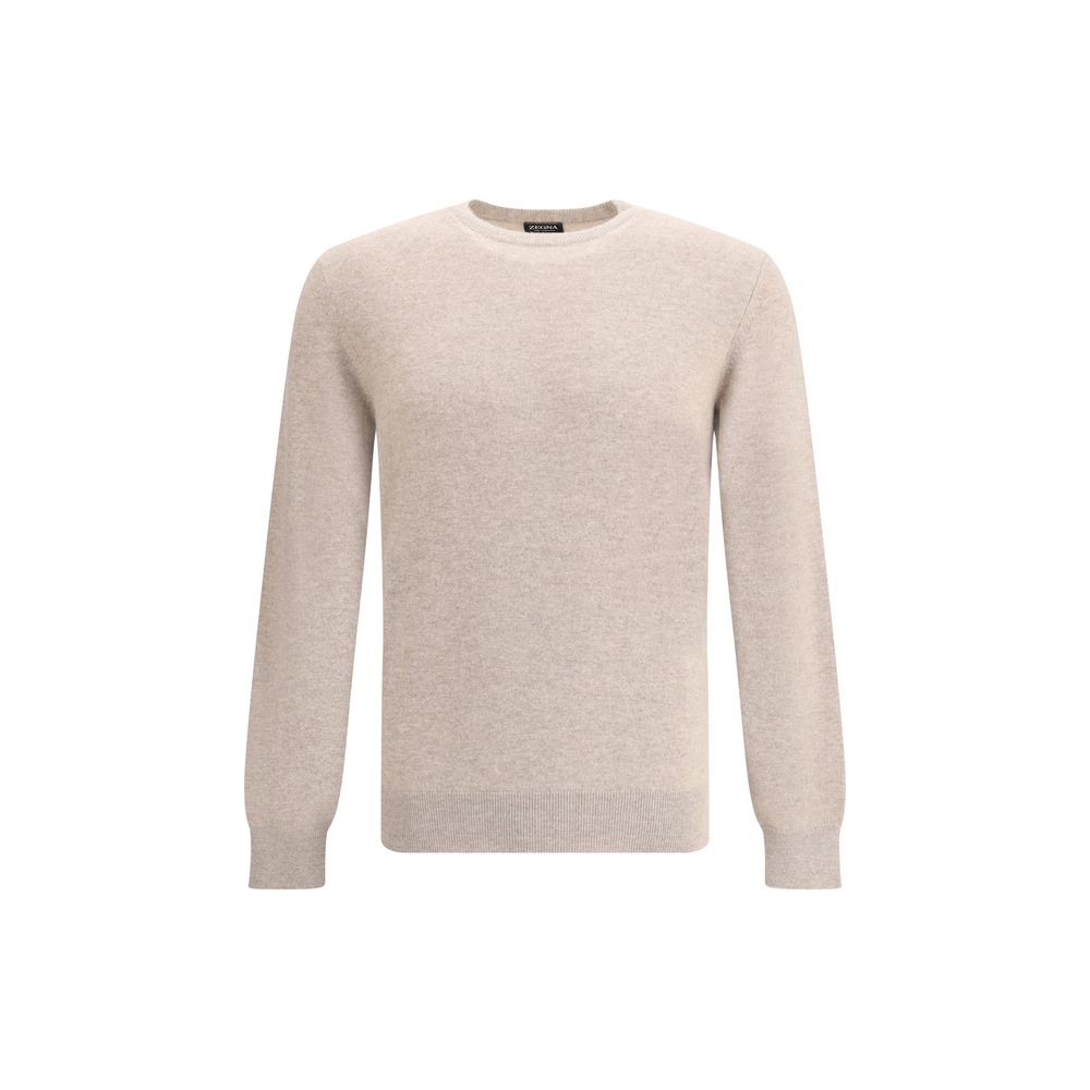 ZEGNA Beige Cashmere Cashmere Sweater ZEGNA