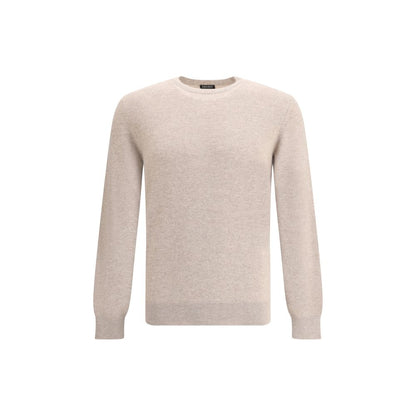 ZEGNA Beige Cashmere Cashmere Sweater ZEGNA