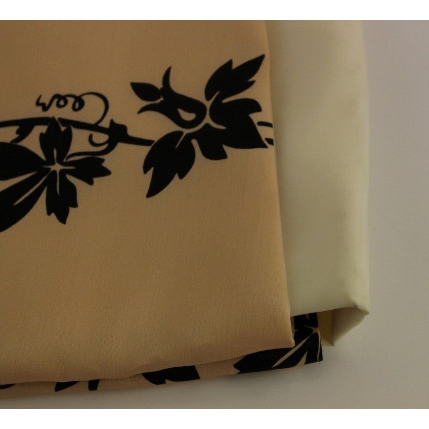 Caterina Gatta | Beige Floral Print Silk Mini Skirt | McRichard Designer Brands