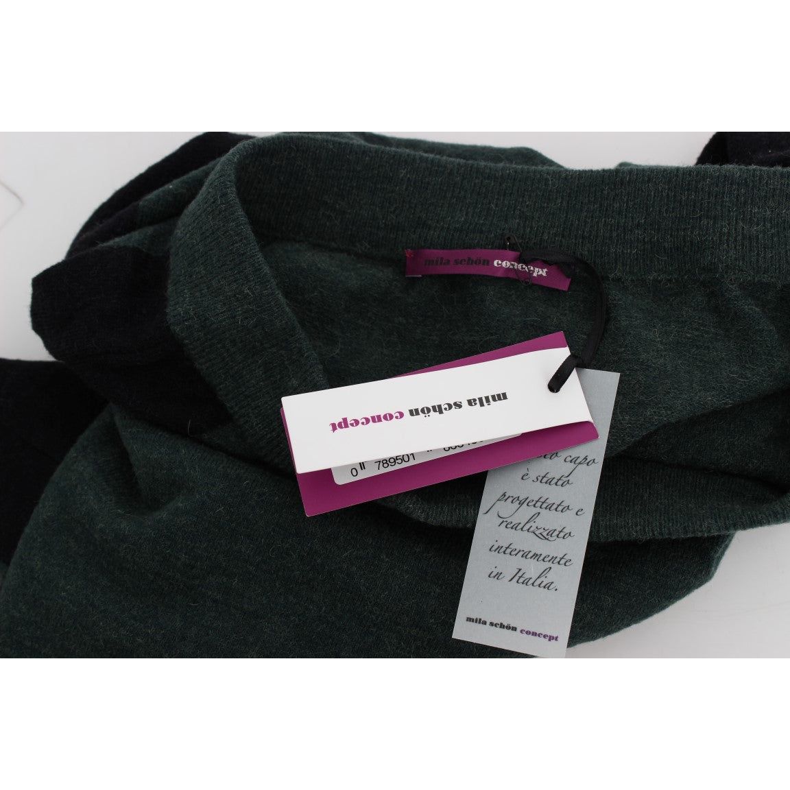 MILA SCHÖN | Green Wool Blend Pencil Skirt | McRichard Designer Brands