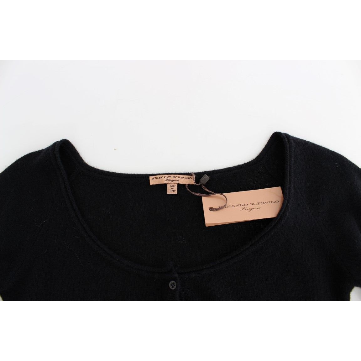 Ermanno Scervino | Black Cashmere Cardigan Sweater | McRichard Designer Brands