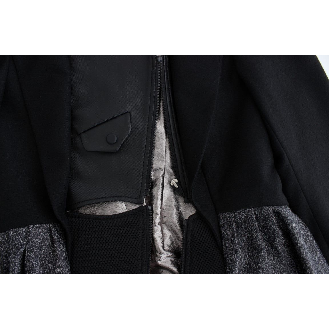 KAALE SUKTAE | Black Short Blazer Coat Biker Jacket | McRichard Designer Brands