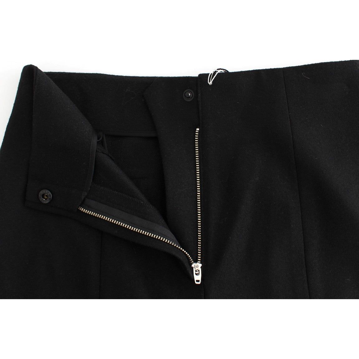 KAALE SUKTAE | Black High Waist Straight Slim Dress Pants | McRichard Designer Brands