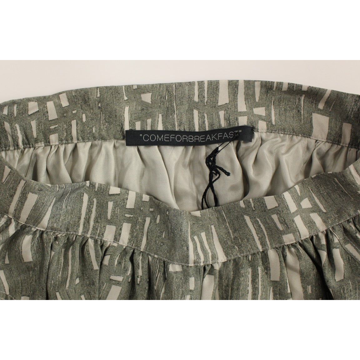 Comeforbreakfast | Gray Mini Short A-Line Skirt | McRichard Designer Brands