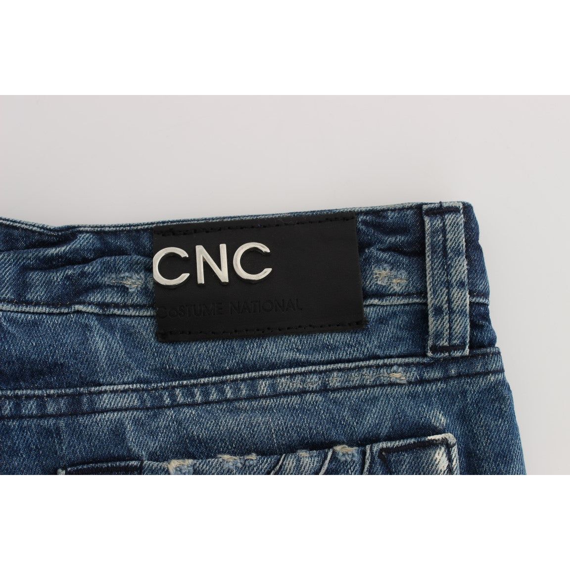 Costume National | Blue Cotton Regular Fit Denim Jeans | McRichard Designer Brands