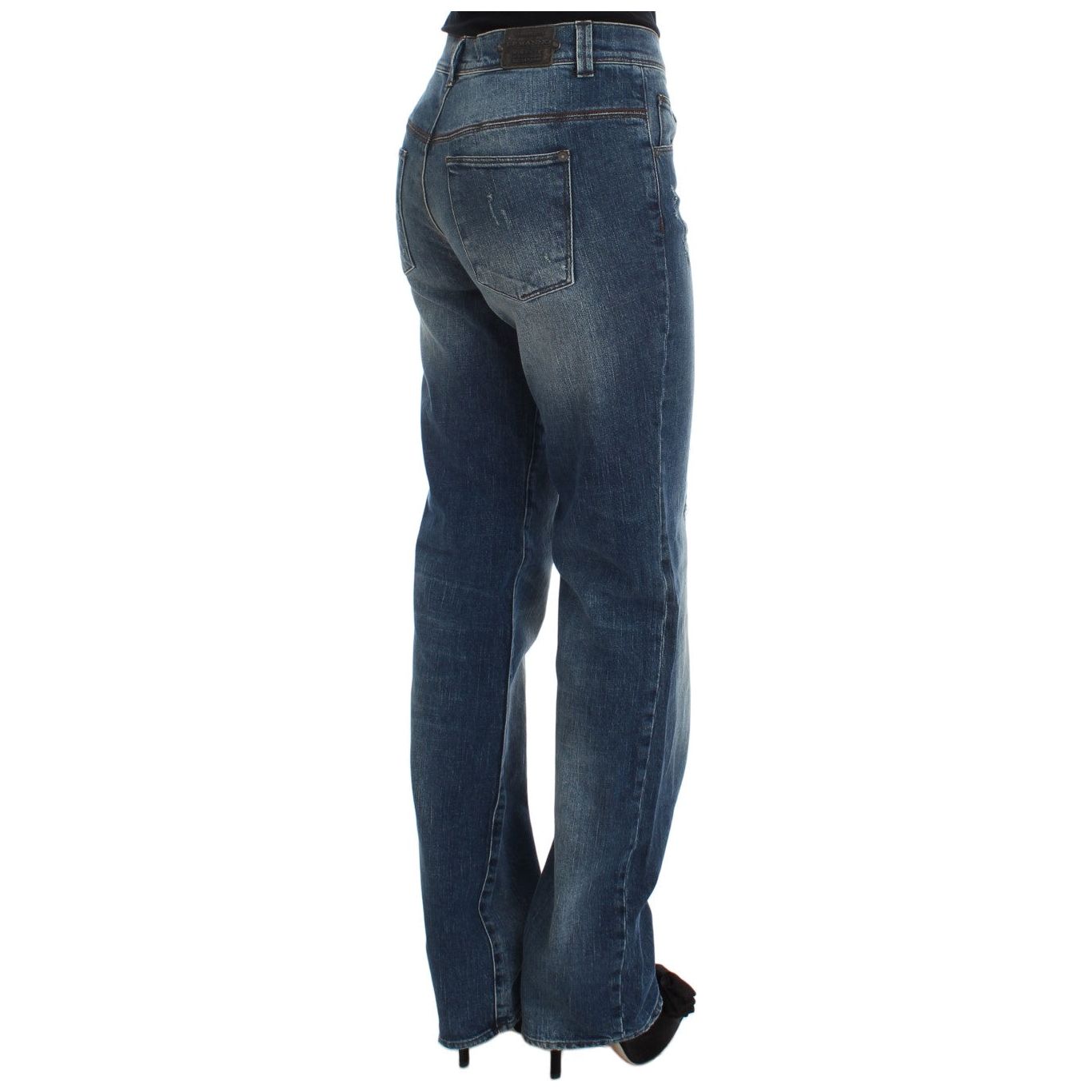 Ermanno Scervino | Blue Wash Cotton Blend Slim Fit Jeans | McRichard Designer Brands