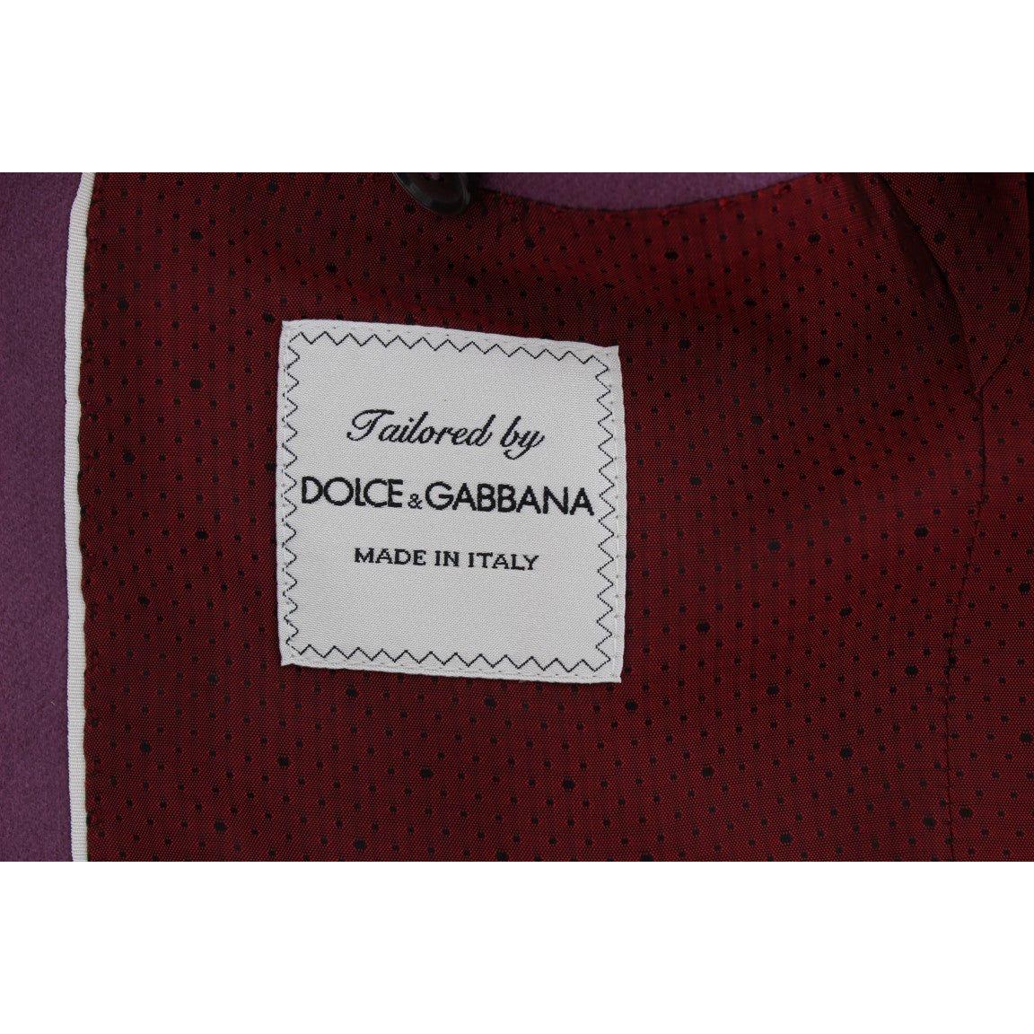 Dolce & Gabbana | Purple Cashmere Slim Fit Blazer Jacket | McRichard Designer Brands