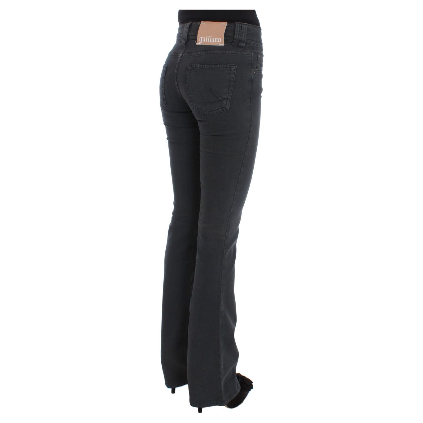 John Galliano | Blue Wash Cotton Blend Slim Fit Bootcut Jeans | McRichard Designer Brands