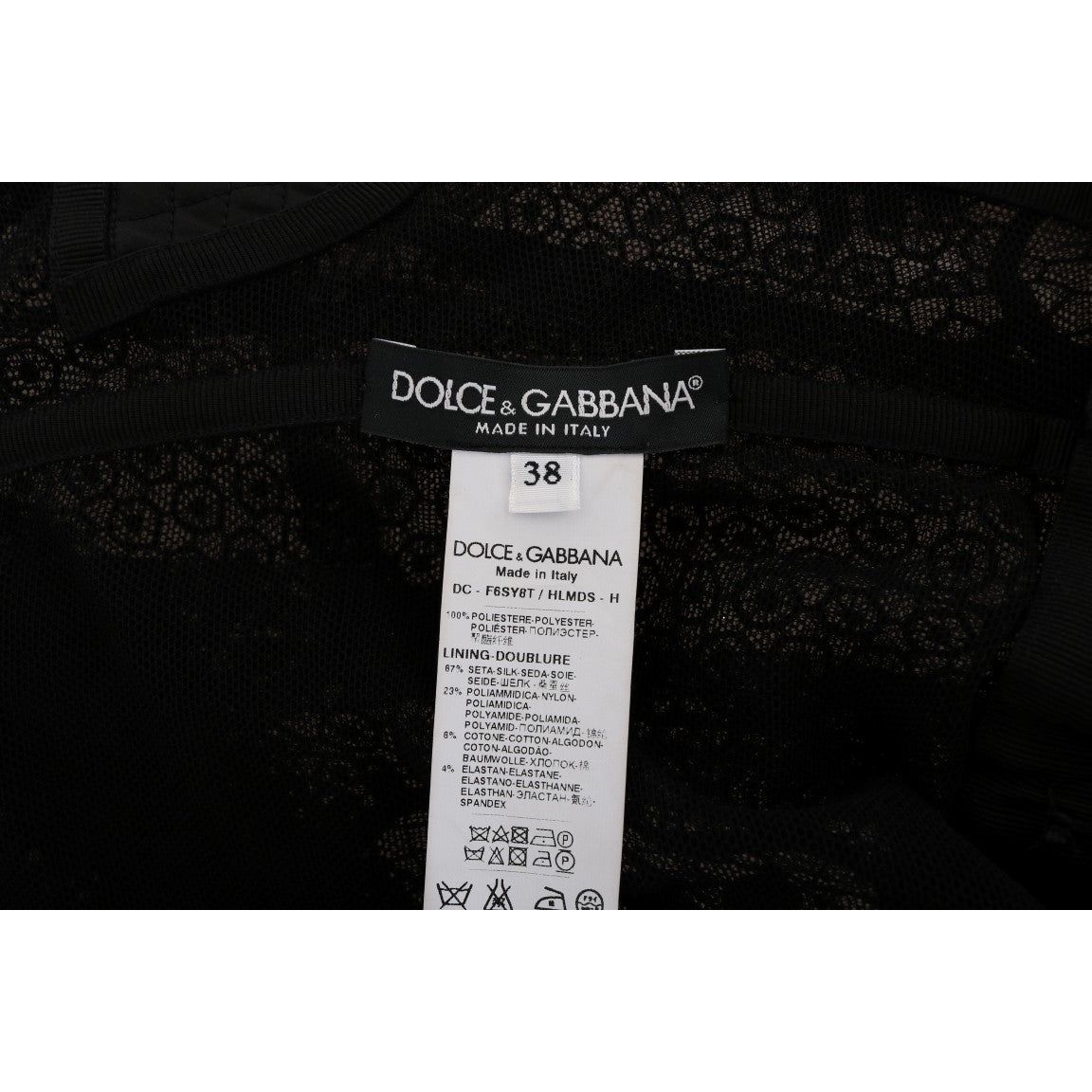 Dolce & Gabbana | Black Floral Sheath Dress | McRichard Designer Brands