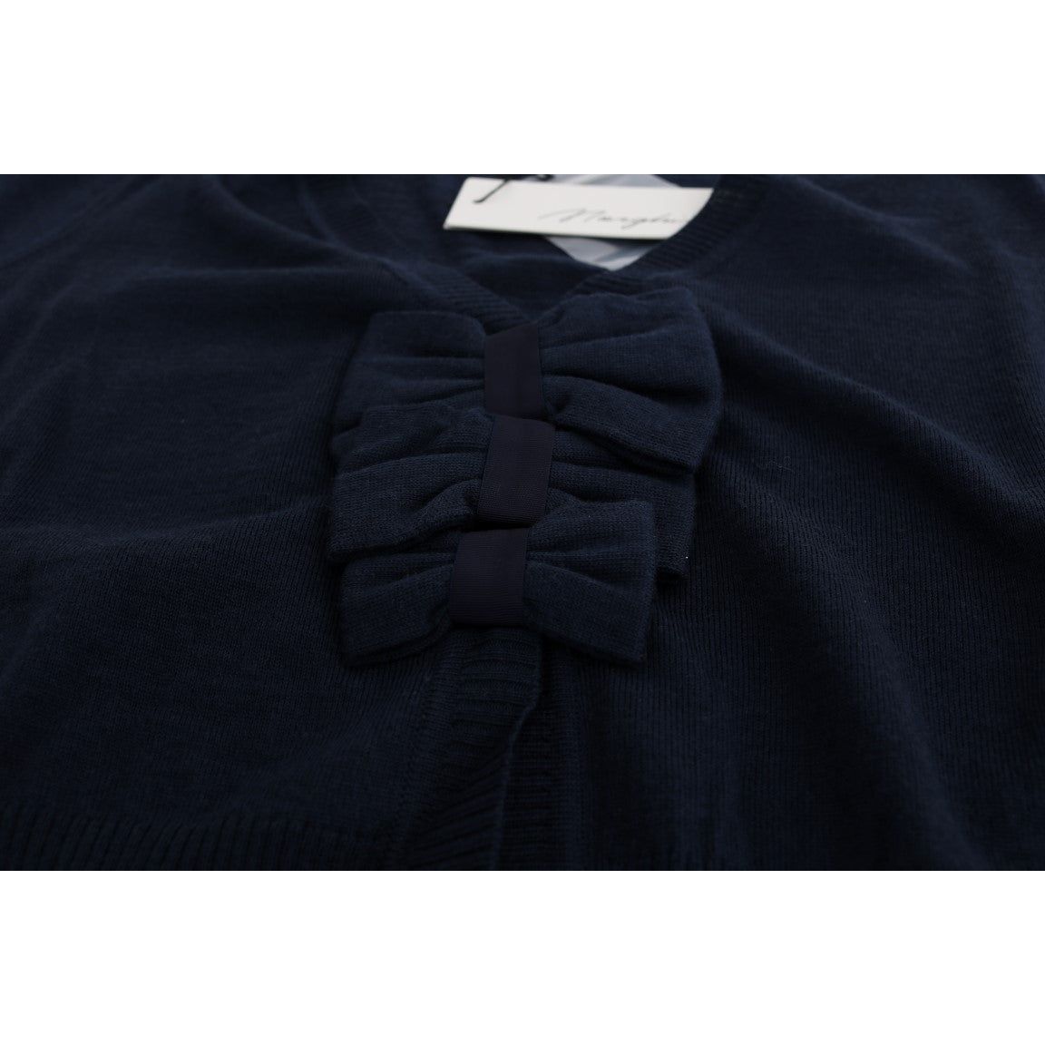 MARGHI LO' | Blue Wool Blouse Sweater | McRichard Designer Brands