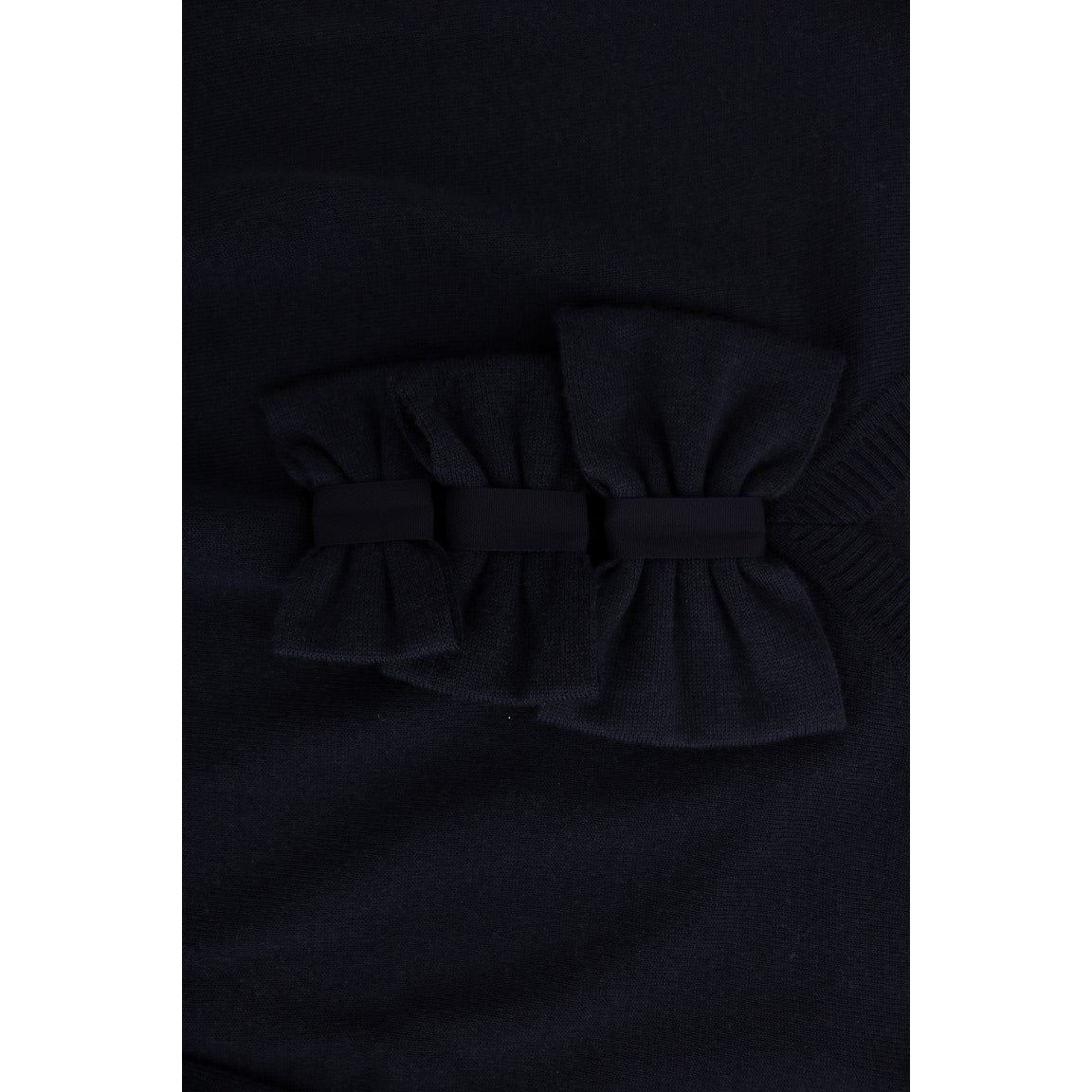 MARGHI LO' | Blue Wool Long Sleeve Shift Dress | McRichard Designer Brands