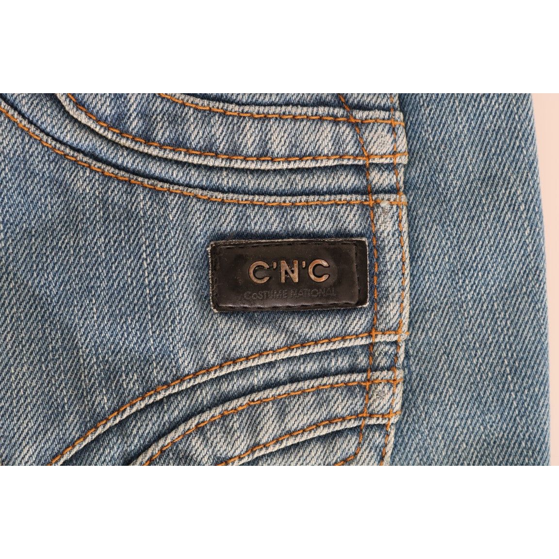 Costume National | Blue Wash Cotton Classic Jeans | McRichard Designer Brands