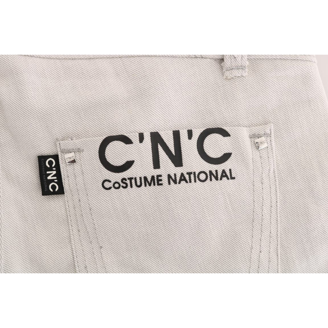 Costume National | White Cotton Stretch Slim Jeans | McRichard Designer Brands