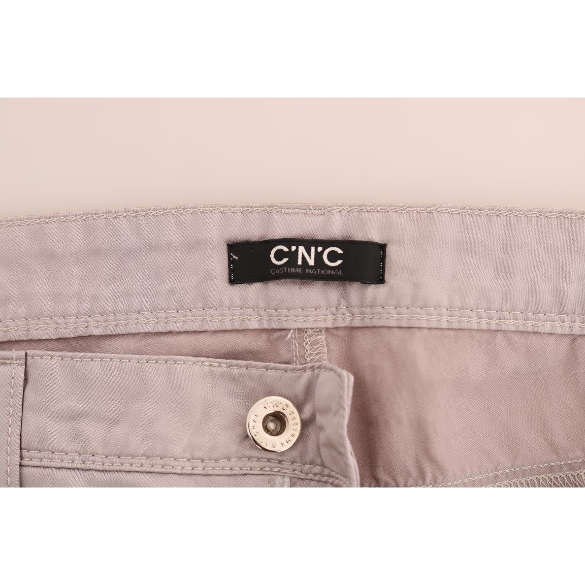 Costume National | Beige Cotton Slim Fit Jeans | McRichard Designer Brands