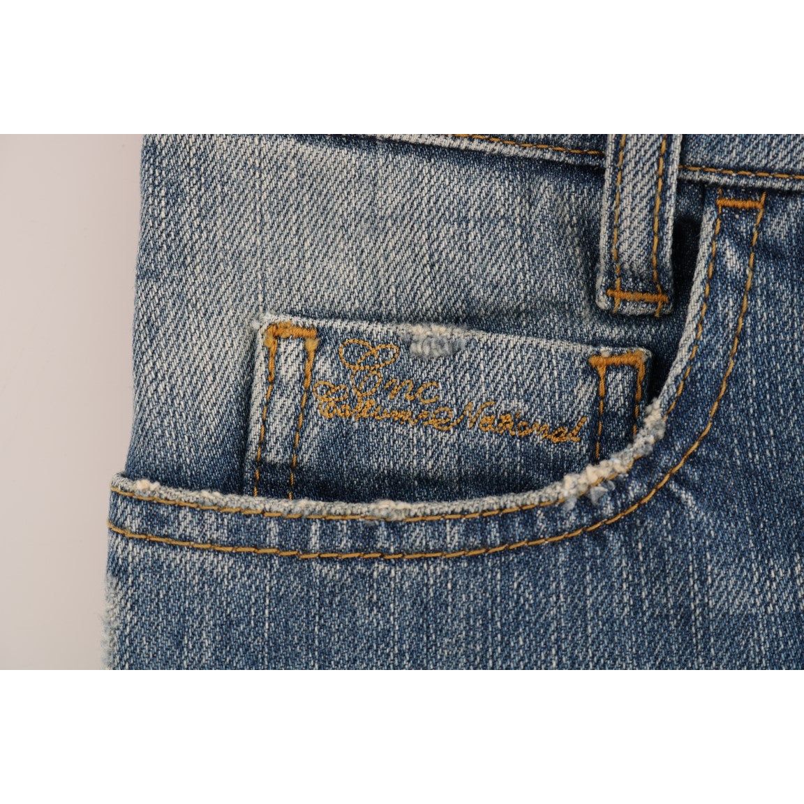Costume National | Blue Cotton Stretch Denim Jeans | McRichard Designer Brands