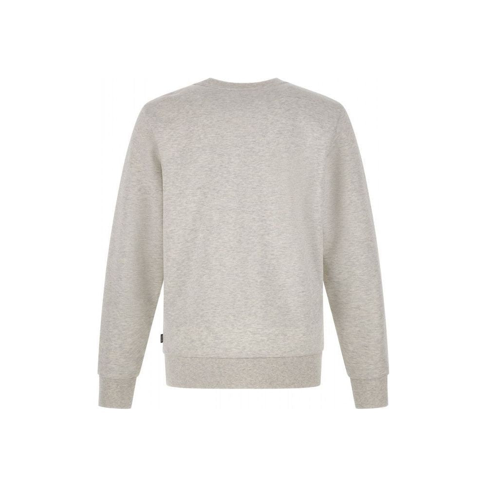 Hugo Boss | Grey Cotton Logo Details Sweatshirt | McRichard Designer Brands