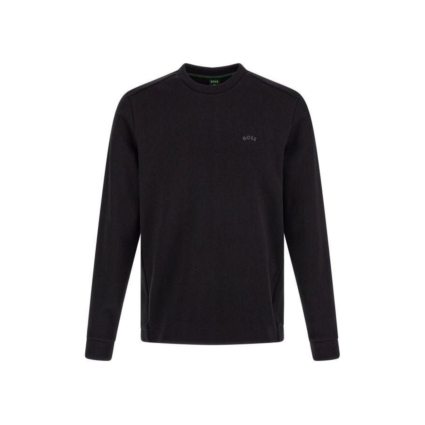 Hugo Boss | Black Cotton Logo Details Sweatshirt  | McRichard Designer Brands