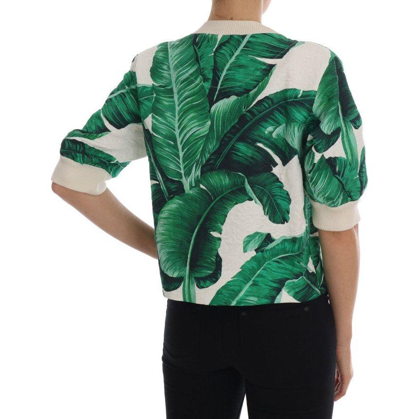 Dolce & Gabbana | Pineapple Banana Sequins Crewneck Sweater | McRichard Designer Brands