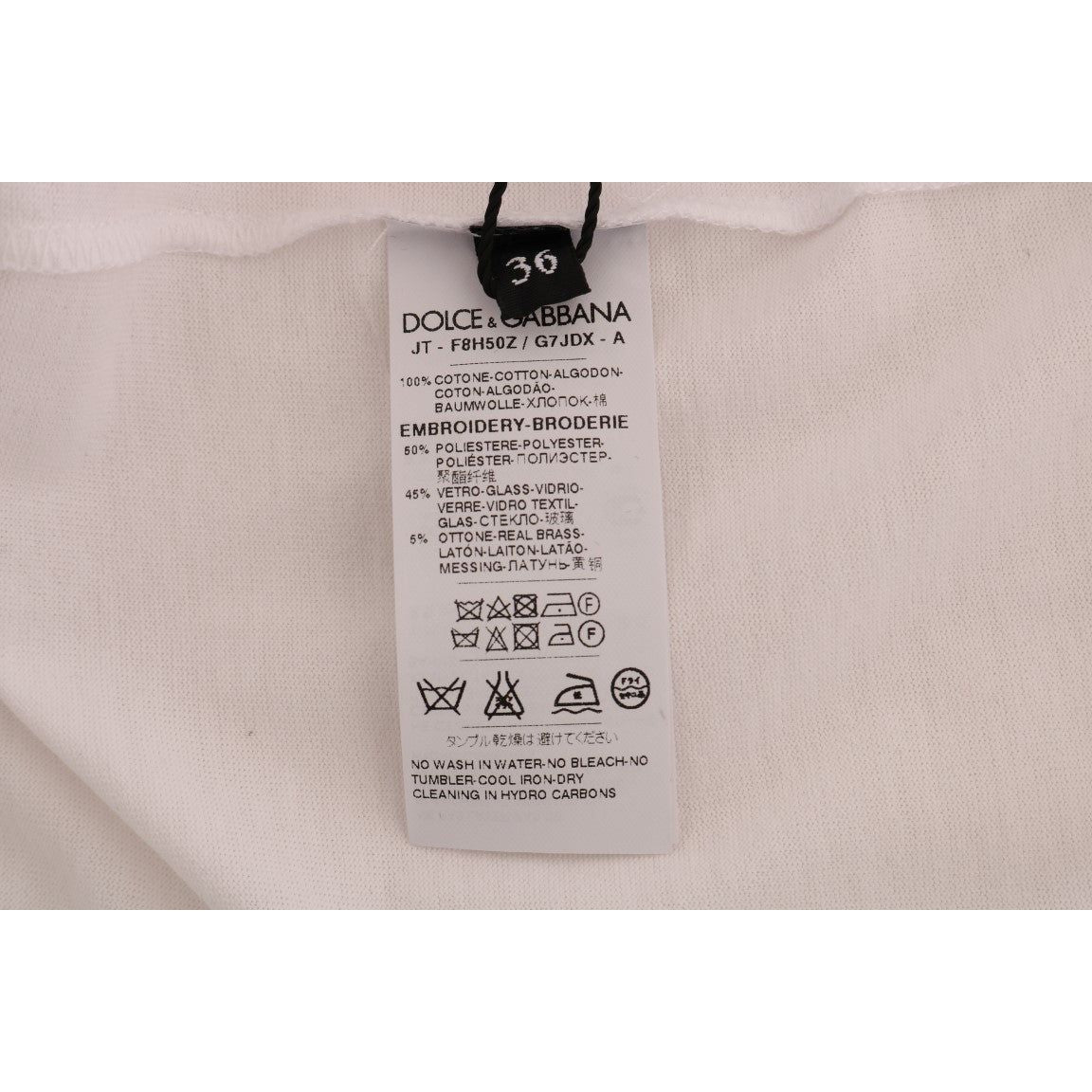 Dolce & Gabbana | White Cotton Fairy Tale T-Shirt | McRichard Designer Brands
