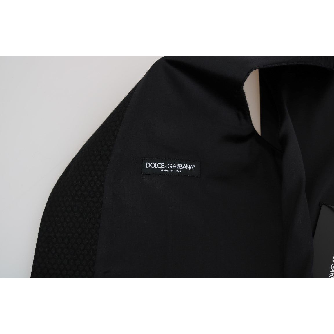 Dolce & Gabbana | Black Polka Dot Pattern Vest | McRichard Designer Brands