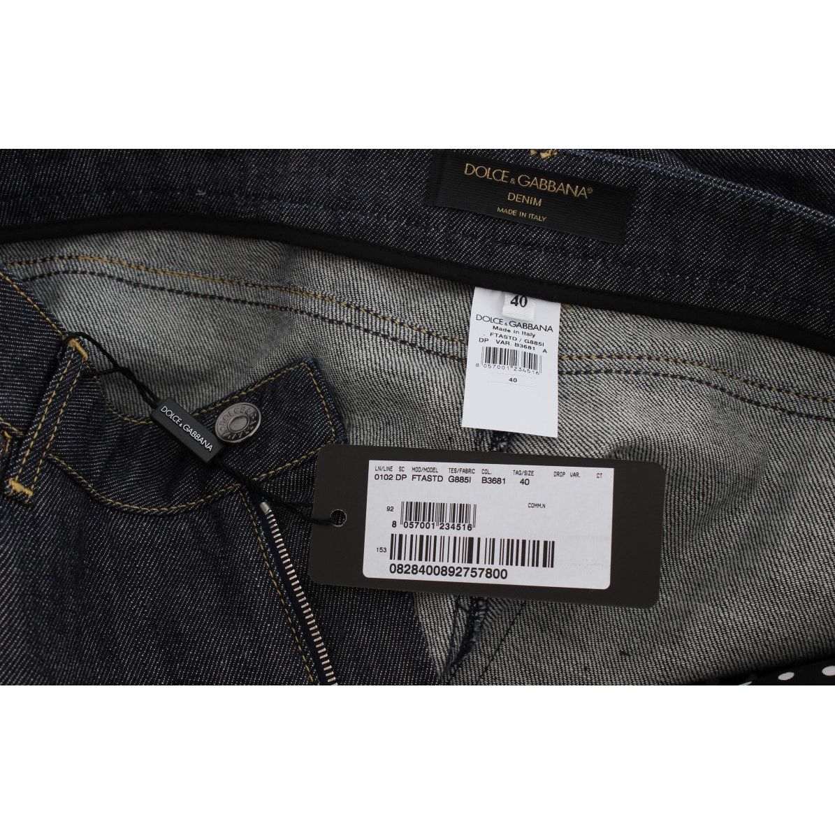 Dolce & Gabbana | Blue Cotton Oversize Denim Jeans | McRichard Designer Brands
