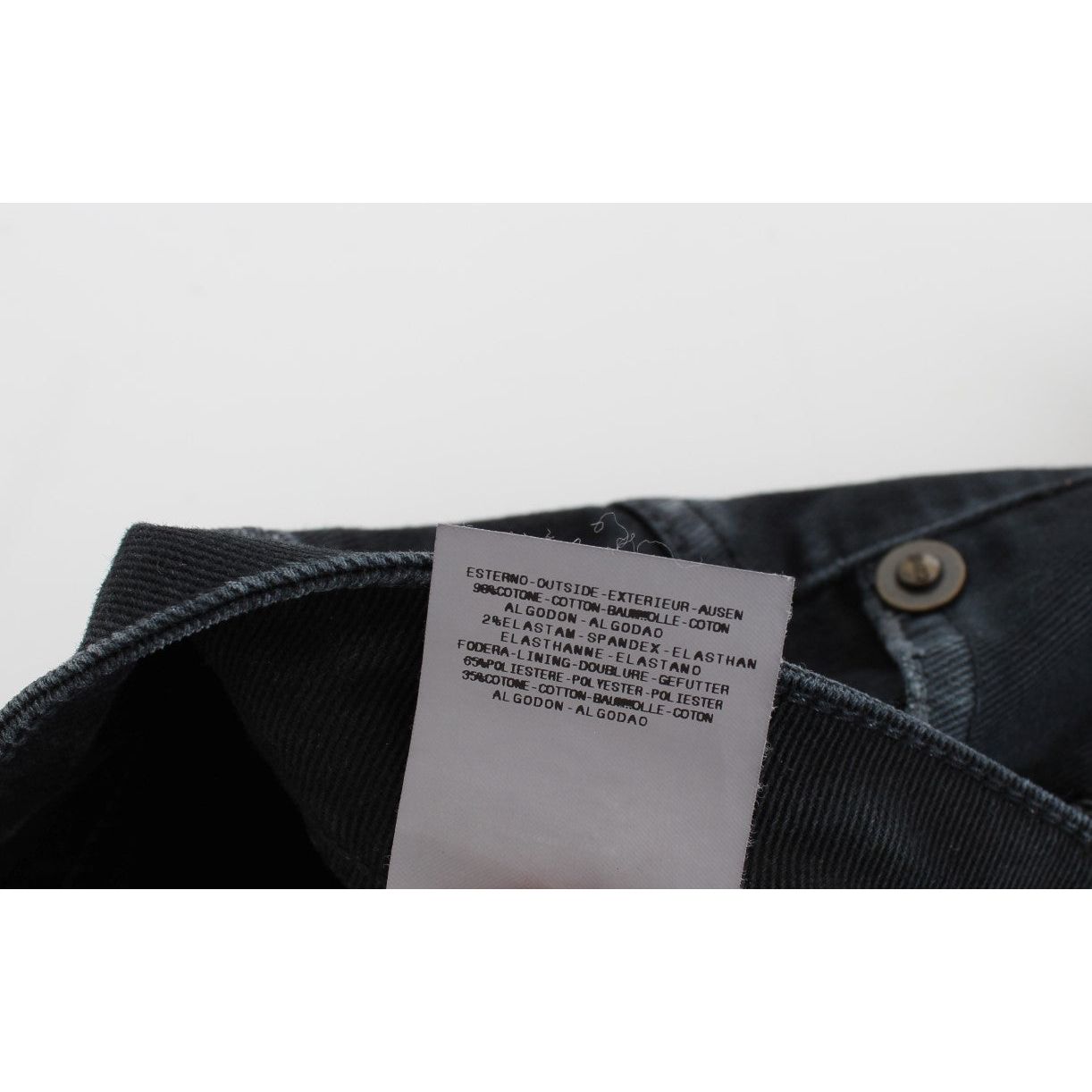 Cavalli | Blue Cotton Stretch Baggy Relax Jeans | McRichard Designer Brands