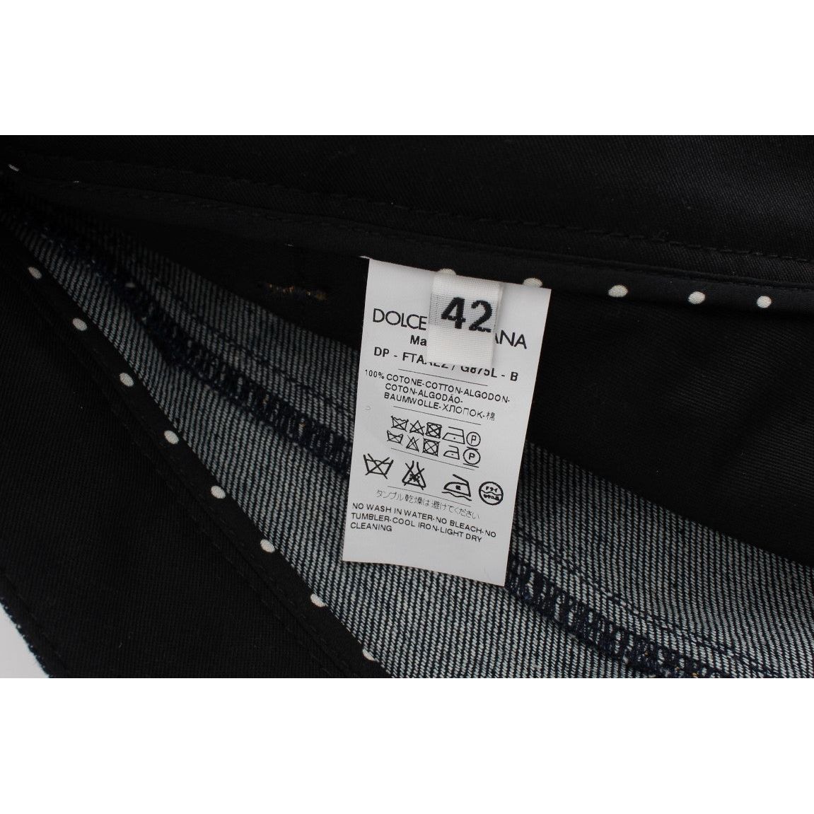Dolce & Gabbana | Blue Denim Cotton CAPRI Torero Jeans | McRichard Designer Brands