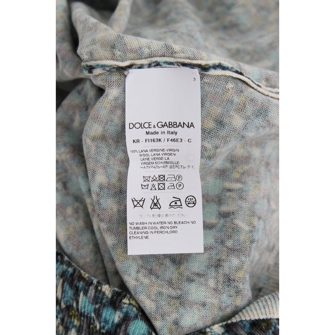 Dolce & Gabbana | Blue Wool Sweater Sleeveless Pullover | McRichard Designer Brands
