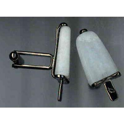 AMBROSINI JEWELS - GEMELLI ARGENTO 925° ghiacciolo finitura brunita pietra bianca AMBROSINI JEWELS