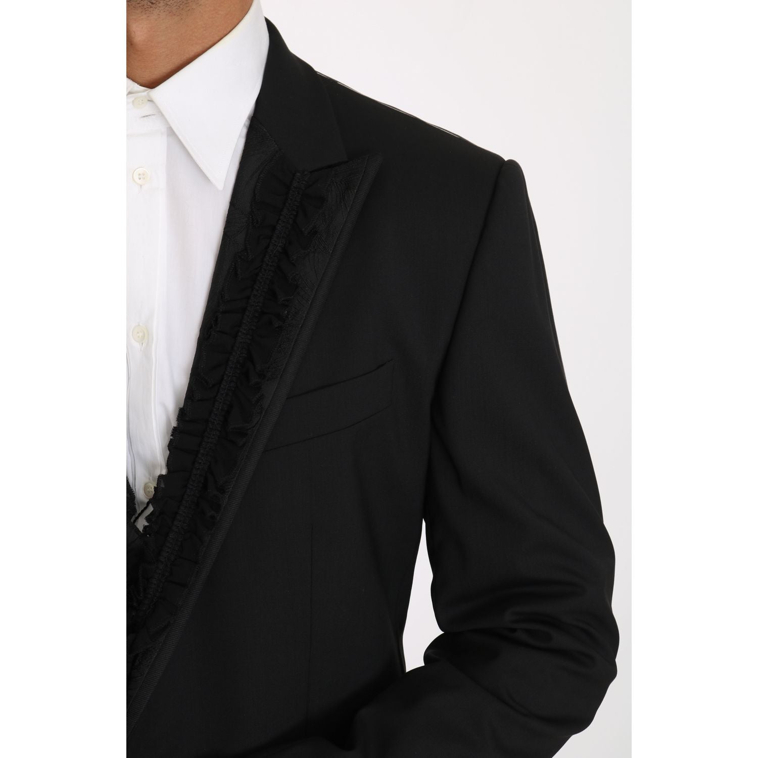 Dolce & Gabbana | Black Wool MARTINI Torrero Blazer Jacket | McRichard Designer Brands